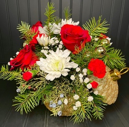 Sparkling Holiday Ornament Davenport Florist - Same Day Flower Delivery - Flower Power 